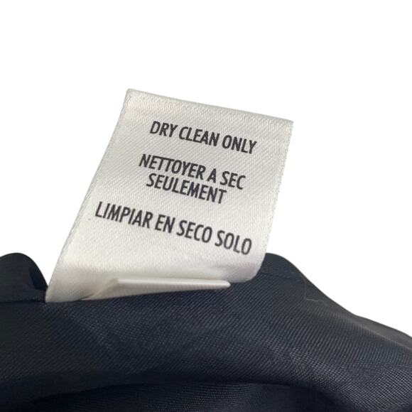 Casual Corner Womens Pinstripe Skirt Size 10 Black Wool Blend Corp Core Business - Picture 6 of 7